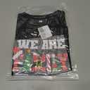 Family Christmas Shirts Merry Christmas Matching Outfits Xmas Graphic Tees Holiday Short Sleeve Tops (Black)