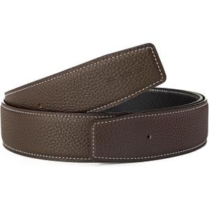 Vatee's Men/Women Reversible Genuine Leather Without Buckle Replacemen Belt Strap 1.34"/1.5" Wide