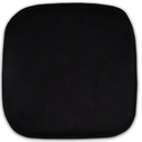 Sweet Home Collection Cushion Memory Foam Chair Pads Honeycomb Nonslip Back Seat Cover 16" x 16" , Black 1 Pack