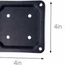 Generic 8 Wood Post Plate Connector,Deck Porch Railing Support Base, 4"" x 4"" Wood Fence Post Anchor BaseDeck Porch Railing Support Basewe Offer 64 Screws as a Gift.