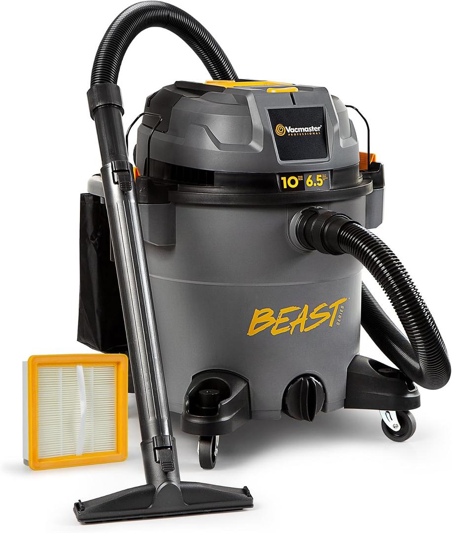 Vacmaster Professional Beast VJN1012PF 0201 FLT+10-Gal Wet/Dry Vac Synchro