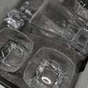 LUXULISH Whiskey Decanter Set for Men, Crystal Decanter Set With 4 Whiskey Glasses, Bourbon Decanter Set for Whiskey Lovers, Liquor Decanter Set for Dad Husband