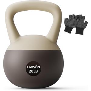 Soft Kettlebell - Cushioned Impact-Resistant Base and Anti-Slip, Kettle bell Anti-Slip Grip Weight for Home Workouts, Safe Strength Training Kettlebells Sets for Women & Men, With Non-slip Gloves