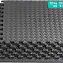 Yes4All EVA Interlocking Mats, Puzzle Floor Tiles, Foam Floor Padding with Border for Furniture, Home Space, Living Room, Garage 24 SQFT