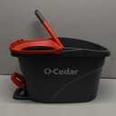 O-Cedar EasyWring Microfiber Spin Mop, Bucket Floor Cleaning System, Red, Gray, Standard