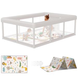 Large Baby Playpen 74x50 in PlayPen for Babies and Toddlers