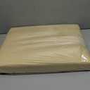 Storage Ottoman, Folding Foot Stool with Thicker Foam Padded Seat Small Leather Storage Ottoman Bench Foot Rest for Living Room Foldable Coffee Table 17x13x13in,Beige