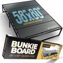 58in x 80in Heavy Duty Bunkie Board for Queen Size Bed, Extra Sturdy Bed Board for Frame - Low Profile Under Mattress Support Board to Stop Sagging Mattress, Black 