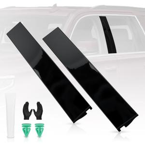 2PCS B Pillar Trim Molding Window Trim Cover fit for GMC Yukon Cadillac Escalade Chevrolet Chevy Tahoe 2015-2020, Driver & Passenger Side Replaces 926-241 926-242