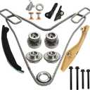 90738S Timing Chain Kit+VVT Cam Phaser, For Ford Expedition/Edge/Explorer/F-150/Mustang/Taurus/Transit 11-19, For Lincoln Nautilus/Navigator/MKX/Mark 11-19#3.3/3.5/3.7L OE 95690 VV5056, AT4Z6C525B