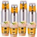 Honeydak 50 Pcs Graduation Cups 12 oz Class of 2026 Plastic Cups Gold and Black Graduation Party Disposable Drinking Glasses for Congrats Grad School Classroom Party Favors Supplies Decoration