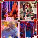 Minetom Color Changing Christmas Lights Outdoor, 198Ft 600 LED Smart RGB String App Controlled, Dimmable Timer Twinkle Christmas Tree Plug in for Xmas Party Decor