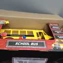 Maxx Action Mega School Bus Toy with Joystick Controls, Real Working Microphone, Lights and Sounds, Sliding Roof, Friction Powered