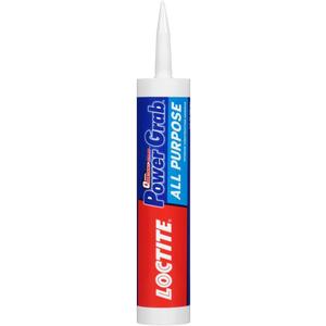 Loctite Power Grab Express All Purpose Construction Adhesive, 9 fl oz Cartridge, 1 Pack - Versatile Construction Glue for Cement, Tile, Wall & More