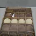 20 pcs Velvet Ornaments for Christmas Tree, 2.36 inch Flocked Christmas Balls Set Assortment for Xmas Tree Holiday Decor Multicolor (Beige/Brown/Light Coffee)