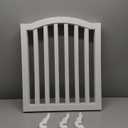 Wooden Dog Gate Foldable Pet Fence Freestanding Baby Gate for Doorways,Stairs.3 Panels 23.6 Inches White