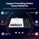 Chessnut Evo AI Chess Computer Built-in Maia Engine, Customizable Chess Bot, Full Piece Recognition, LED Lights Play Online on Major Chess Platforms Smart Electronic Chessboard