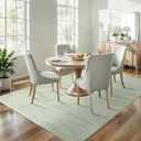 BILEEHOME Sage Green Area Rugs for Living Room Nursery for Baby Girl Boy, Neutral Washable Sage Green Boho Farmhouse Vintage Bedroom Rugs 6x9, Light Green and Ivory Cream