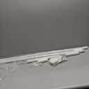 Tension Curtain Rod 51-126 Inch, Long Curtain Rod No Drilling for Window or Bathroom, Outdoor Curtain Rods for Patio Tension Rods, Easy to Install, Never Rust, Rod Diameter 1.26 Inches - White