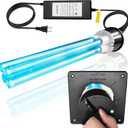 Powerful 80W HVAC Duct UVC Light, High-Power Duct Sanitizer UV Light with Ceramic Base, Dual H-Tube Design for Long-Lasting Performance - Perfect for Homes, Offices, Hospitals, Mall and Large Spaces