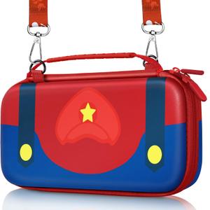 Gurgitat for Nintendo Switch 2 Carrying Case - Red Blue Cute Cool Design with Handle and Strap for Switch 2 2025 Travel Cases Portable Storage Carry Protective Hard Shell for Boys Teens Girls