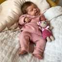 Zero Pam Full Silicone Baby Doll-20'' Reborn Baby Dolls Silicone Full Body, Anatomically Correct Girl, Realistic Babys Doll, Real Life Reborn Dolls with Accessories