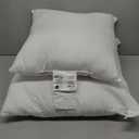 White Pillows, Small Pillow (EDOW) 20x20", Smaller Pillow (Room Essentials) 16x16"