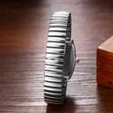 Avaner Elastic Strap Wrist Watches: Stretch Band Gold Silver Easy Reader Bracelet His and Her Bangle Wrist Watches for Men Women