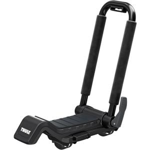 Thule Hull-a-Port XTR - Kayak j-style roof rack - Carry up to 2 kayaks - Folds flat - Pre-assembled - Locks to roof rack - Universal mounting up to 80.5mm wide load bars