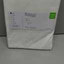 Royale Linens 100% Organic Cotton Twin Flat Sheet Only - Super Soft - Percale Top Sheets - Twin Flat Sheet Sold Separately - Breathable, Cool & Crisp White Sheets Only (66" x 96", White)