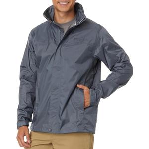 MARMOT Men's PreCip Eco Lightweight & Waterproof Rain Jacket, Steel Onyx - Latest Collection, X-Large