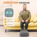 Snailax Foot Massager with Heat, Heated Foot Warmer Under Desk, Vibration Feet Massager Machine with 3 Vibrating Modes & 2 Heating Levels, Remote Control, Foot Heater