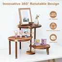 Cupcake Stand, Acacia Wood Cake Stand, Cupcake Display Stand, Wedding Cake Stands, 360° Rotatable Cupcake Stands for Party, 3 Tier Cupcake Stand, Cup Cake Tower Stand for Birthday Anniversary Party Decoration