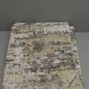 Hallway Washable Runner Rug: 3x12 Abstract Modern Soft Stain Resistant Non-Slip Backing Runner for for Entryway Kitchen Laundry - Gold Brown