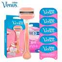 Gillette Venus Women's Razor | 3/5-Blade Razor With Lubricating Soap for Sensitive Skin, Safe Shaving and Hair Removal for Women