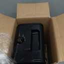 Comfort Zone Electric Mini Fireplace Space Heater with Realistic 3D Flame, Stay-Cool Body, Carry Handle, Overheat Sensor, and Safety Tip-Over Switch, Ideal for Home, Bedroom, & Office, 1,200W, CZFP1BK (Black)