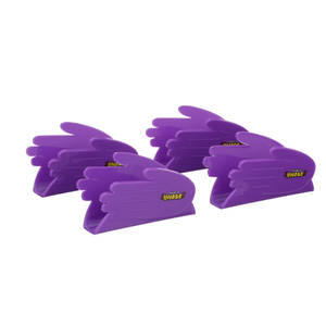 Khaby Lame Purple Taco Holder Set, Dishwasher & Microwave Safe Plastic, 4-Pack