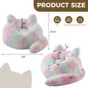 Cat Bean Bag Chair for Adults, Giant Faux Fur BeanBag Floor Sofa, X-Large