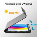 YBING for iPad A16 Case with Keyboard 11th &10th Generation, 360 Rotation Magnetic Cover with 7-Color Backlit Wireless Detachable Keypad with Pencil Holder for iPad 11th 2025/10 Gen 10.9" 2022 (Black)