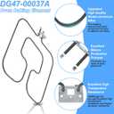UPGRADED DG47-00037A Range Broil Element Compatible with Samsung Electric Freestanding Range Parts,DG47-00037A Oven Baking Element Replacement AP4342874 2087536 PS4240835 Oven Heating Elements
