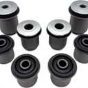 Cheriezing Front Upper & Lower Control Arm Bushing Kit Compatible with Select Lexus & Toyota Models 2003-2009 GX470 4Runner, 2007-2009 FJ Cruiser, 05-15 Tacoma (4WD, RWD Pre Runner Submodel) Set of 8