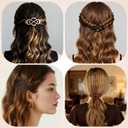 6 Pack Vintage French Barrette Hair Clips, Hair Accessories for Women, Strong Hold No Slip Styling