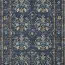 Loloi Rifle Paper Co. Courtyard Collection COU-04 Navy 2'-3" x 3'-9" Accent Rug feat. CloudPile