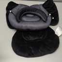 Infant Car Seat Insert with Extra Cushion for Preemie to Toddler, Reversible Newborn Carseat Insert Head Support, Fits for Stroller, Baby Swing, Rocker, Bassinets, Bouncer (Pure Black)
