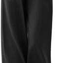LILLUSORY Women's Linen Summer Palazzo Pants Flowy Wide Leg Beach Pants with Pockets L