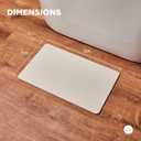 Stone Bath Mat for Bathroom Quick Drying, Non-Slip Shower Mat Super Absorbent Bath Stone Mat Water Absorbing Bathmat, 23 x 15, Swiss Coffee