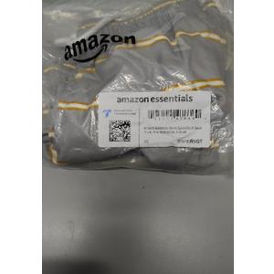 Amazon Essentials Mens 9" Swim Trunks with Mesh Lining, Pockets, Drawstring Closure (X-Small, Grey Stripe)