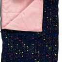 Happy Nappers Pillow & Sleepy Sack- Comfy, Cozy, Compact, Super Soft, Warm, All Season, Sleeping Bag with Pillow- Medium 54 x 20, Shimmer Unicorn