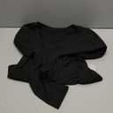 YOGINGO Women's Long Sleeve Deep V Neck Bodysuits Tops Going Out Body Suits for Women Fashion Tank Top Leotards Outfits (Large, Black)