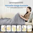 OIGAE Cooling Blanket for Hot Sleepers - Soft & Lightweight Summer Cold Blanket for Night Sweats | Perfect for Bed, Couch, Sofa (Grey, Twin 60" x 80")
